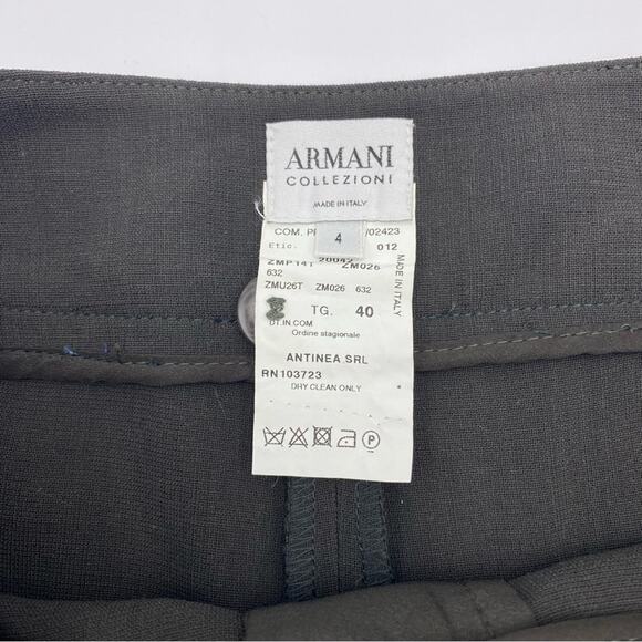 Armani Collezioni Black Relaxed High Waisted
Cropped Pants Size 4 - Picture 2 of 11